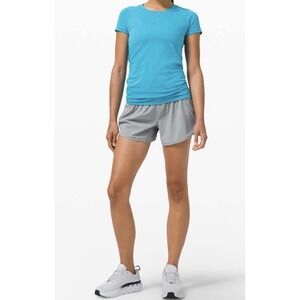 Lululemon Tracker Shorts Size 4 Inseam 4" Rhino Grey Running V